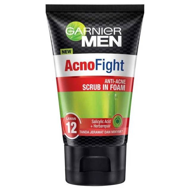 GARNIER MEN ACNO FIGHT ANTI ACNE SCRUB IN FOAM 100mL