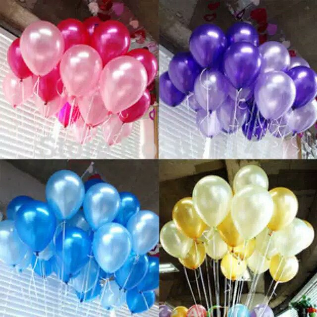 [READY 12 inch] Balon Metalik Balon Pesta Balon Ulangtahun Tebal ukuran 12 inch merk decotex