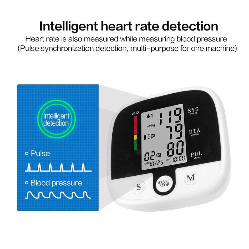 SUOLAER Pengukur Tekanan Darah Electronic Blood Pressure Monitor - CK-A159 - Black