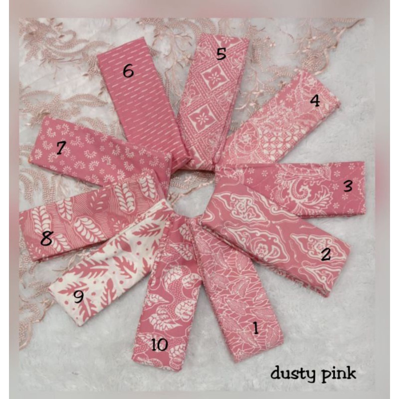 Kain Batik Cap Garutan Warna Dusty Pink Bahan Batik Dusty Pink Kain Batik Dusty Pink Kain Batik Cap 