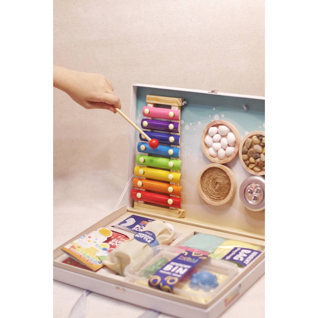 Sensory Play Kit 4 in 1 / Bibobabo Seri: Ocean Breeze / Paket Mainan Sensori Terlengkap  Untuk Pre-S