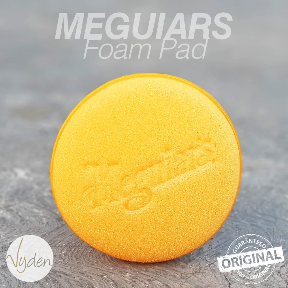 MEGUIARS YELLOW Foam Pad Busa Poles Applicator Pads Wax Sealant Kompon MURAH