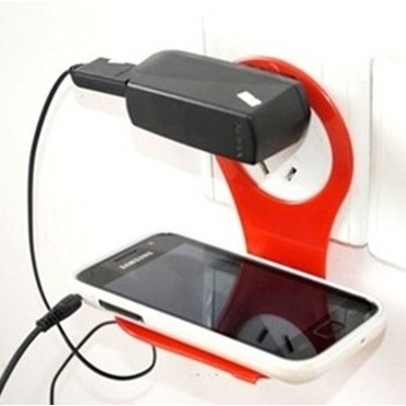 Tempat Charge HP Dudukan Charger Steker Frame Steker Stop Kontak Holder Dock Mount Gantungan Hp