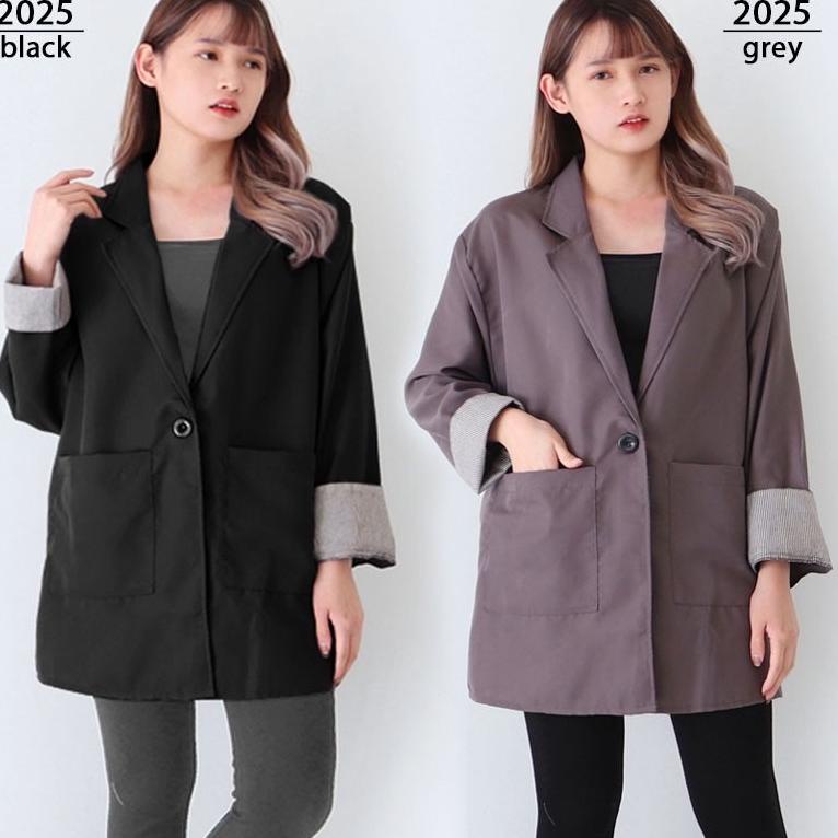 [MSK. 99773] BAJU BLAZER WANITA JUMBO BIG SIZE LD 120cm XXL XXXL KASUAL 2025 BLAZER KERJA KANTOR FOR