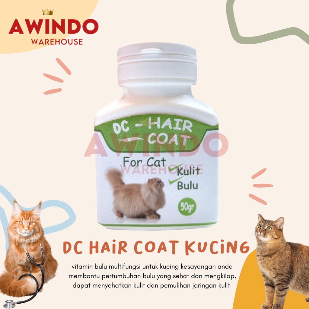 DC HAIR COAT - Vitamin Bulu Kucing Anjing Cat Dog