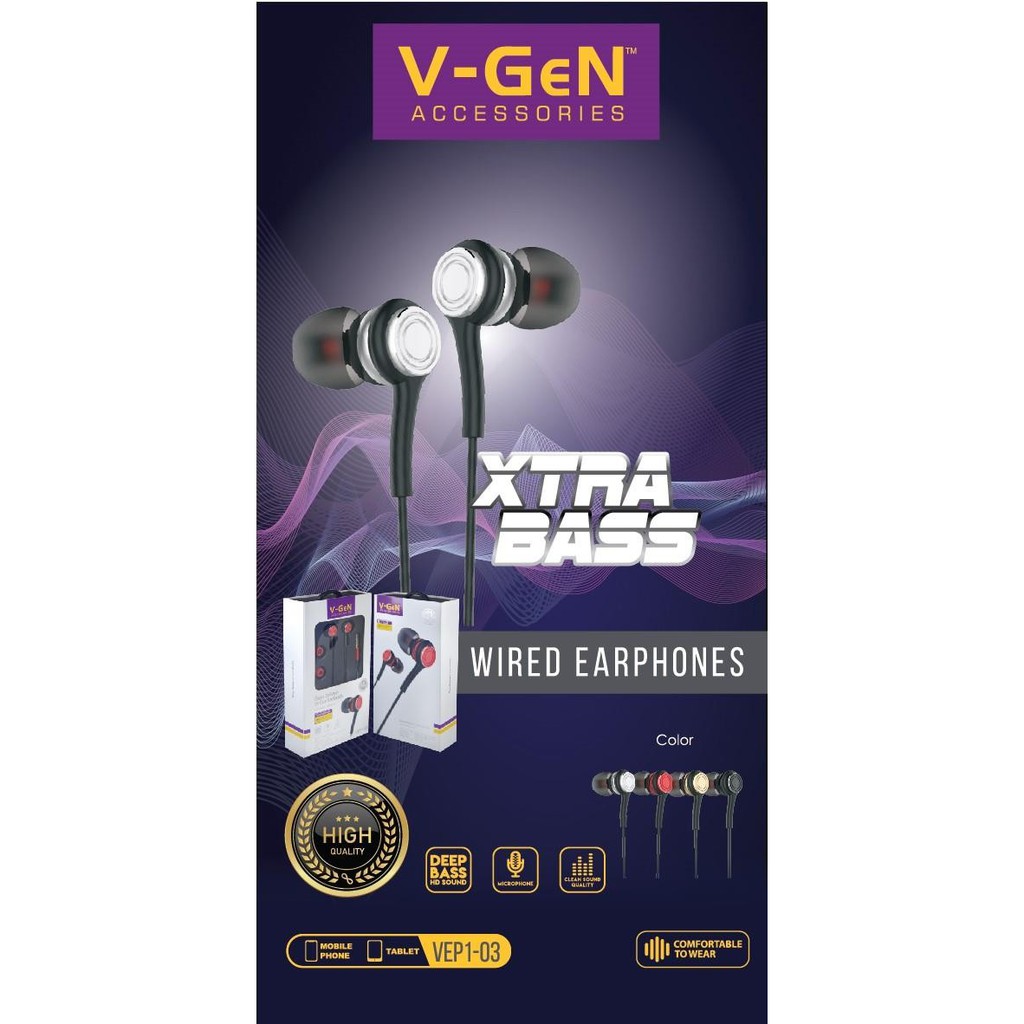 Earphone Vgen VEP1-03, VEP1-04