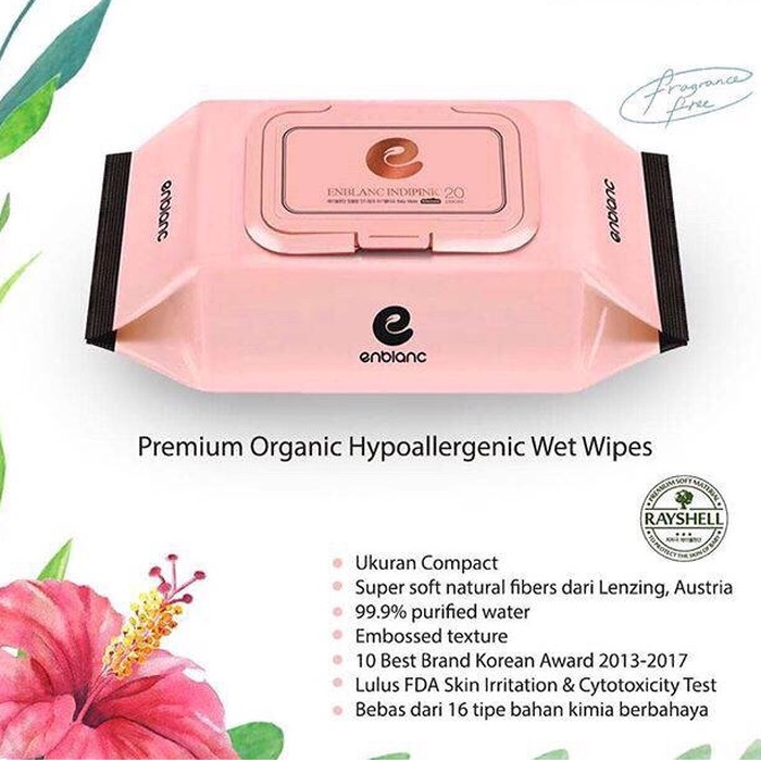 Enblanc Baby Wipes 26’s / Tisu Basah Bayi Natural Organic