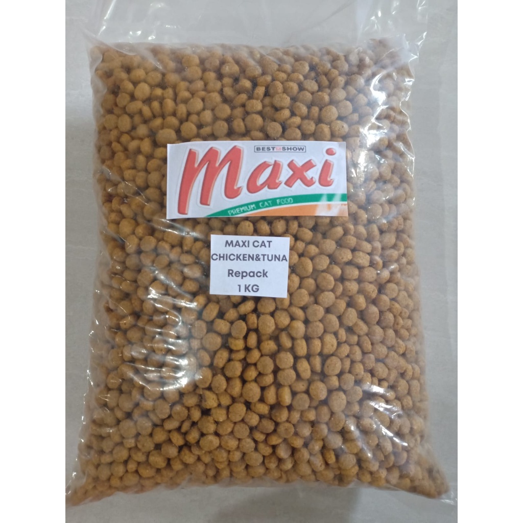 MAXI CAT Food Repack (1kg PAS) KITTEN ADULT