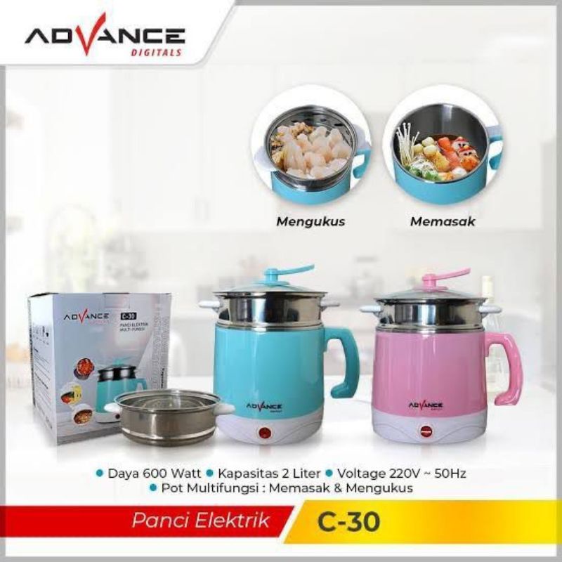 Panci listrik advance c18/multi fungsi/Ready Stock/Original Garansi