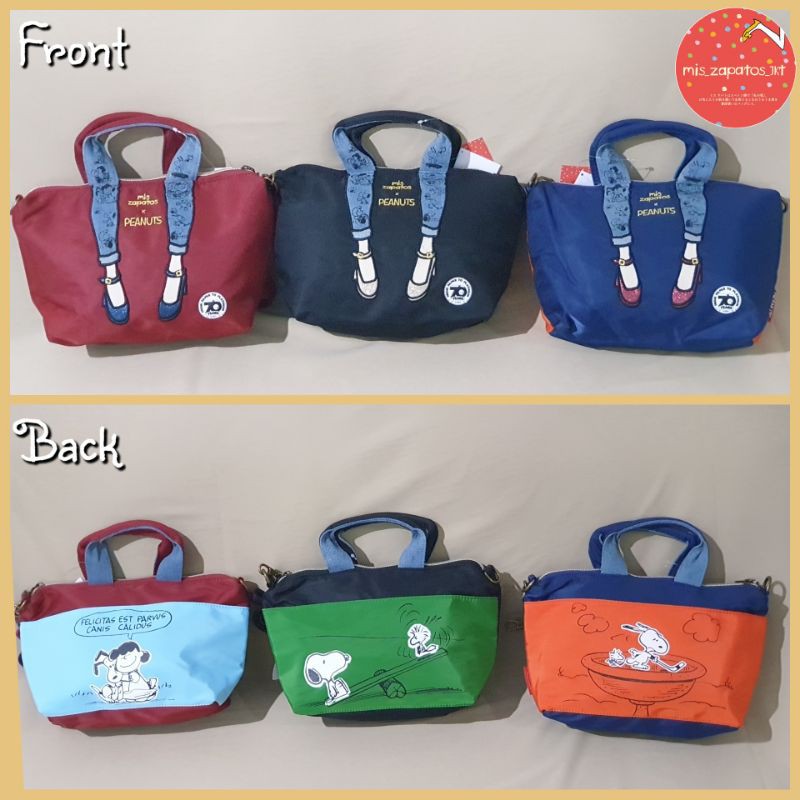 Tas Mis Zapatos PE-002 Special Peanuts Edition mini sling bag original Jepang