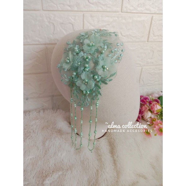 (COD) Headpiece simple juntai payet warna 1