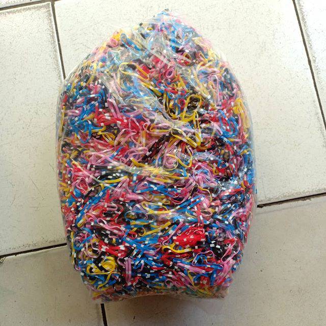 Grosir (SSC) Kunciran rambut karet Jepang 1kilo grosir aksesories wanita Premium Termurah