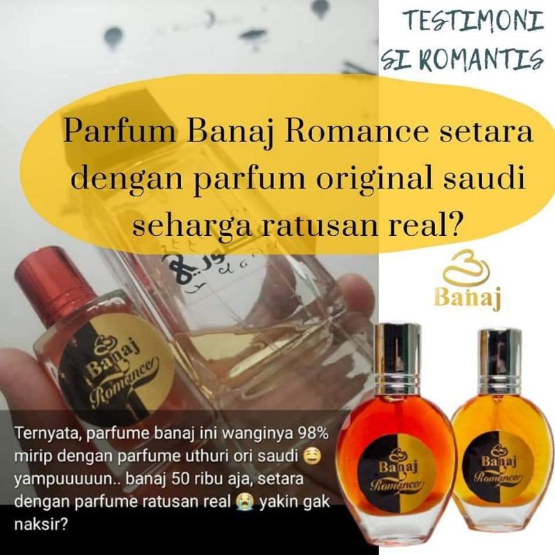 PARFUM ROMANCE BANAJ BEAUTY CARE / PARFUM BANAJ / PARFUM UNISEX / PARFUM ARAB