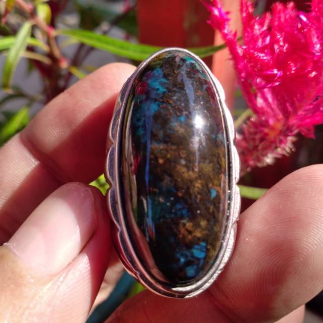 Cincin batu akik Bacan majiko, Batu akik Bacan majiko jumbo model pandan bukan batu solar yaman