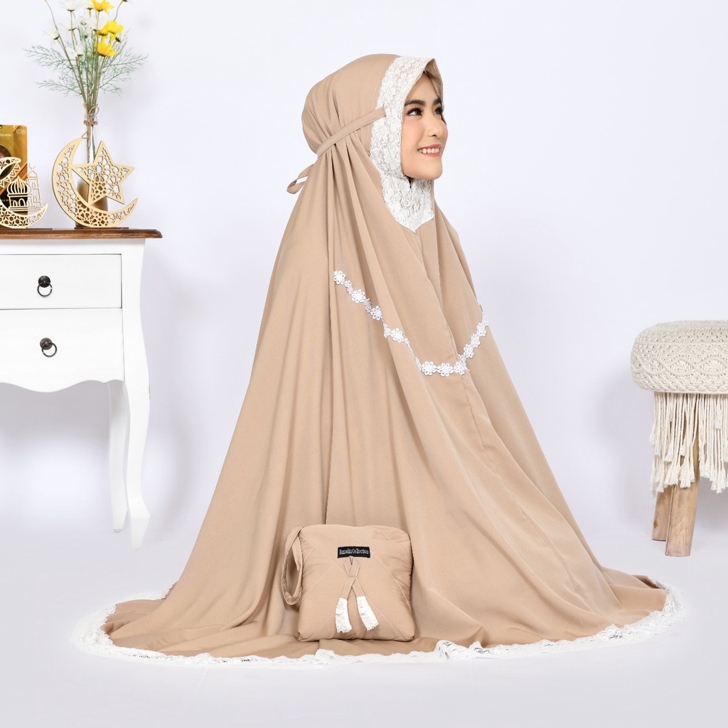 Mukena Dewasa Super Silky Premium Renda Mewah