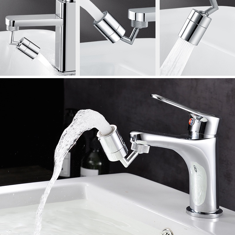 [ Featured ] 2 Modes Universal 720 Degree Rotating Faucet Sprayer Head Filter  Adapter