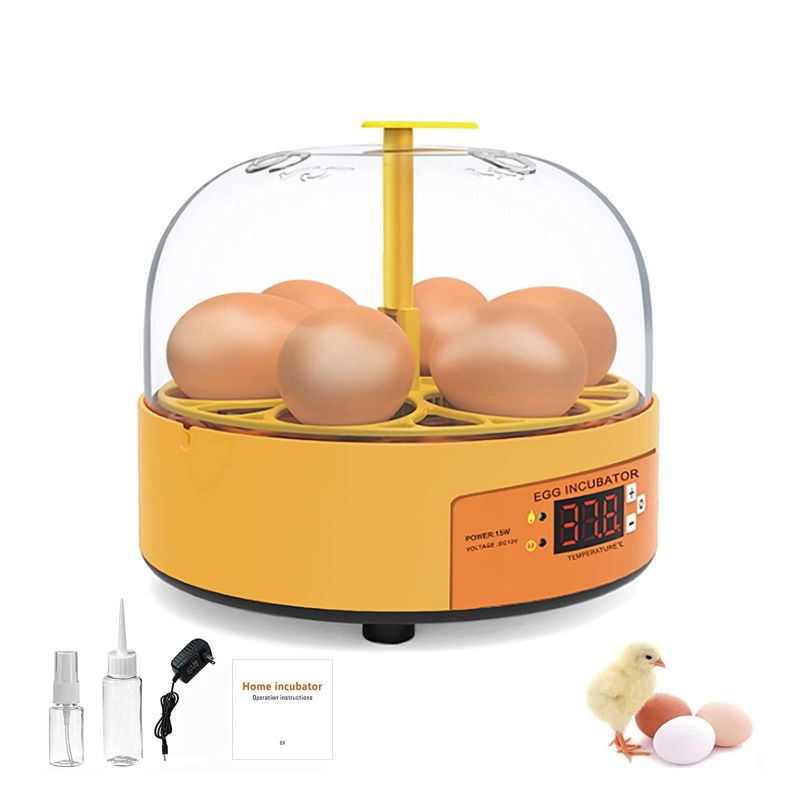 6 egg incubator mini rotary penetas telor burung ayam bebek dll putar kecil auto