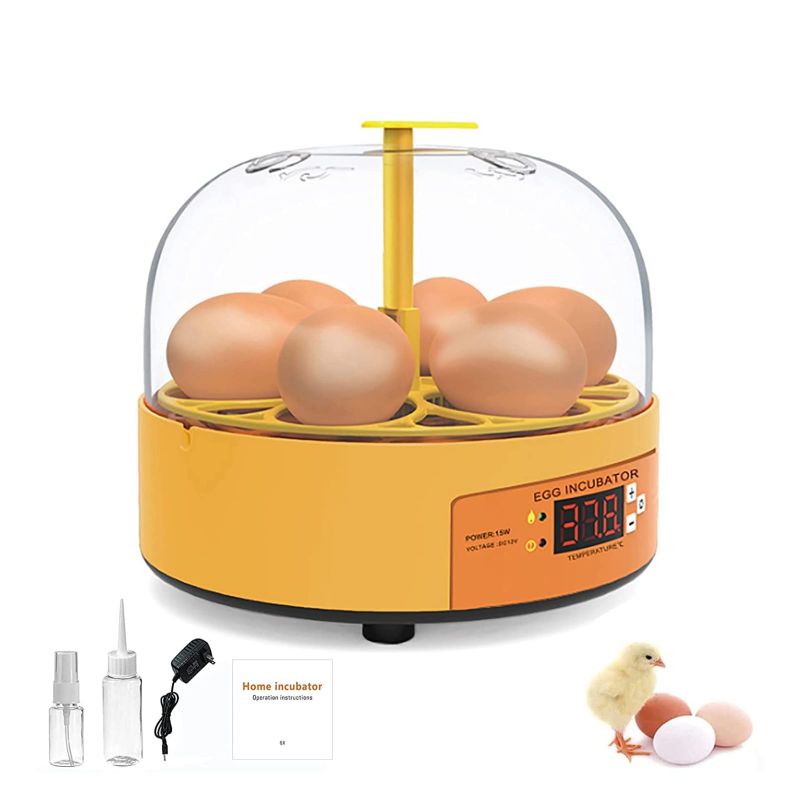 6 egg incubator mini rotary penetas telor burung ayam bebek dll putar kecil auto