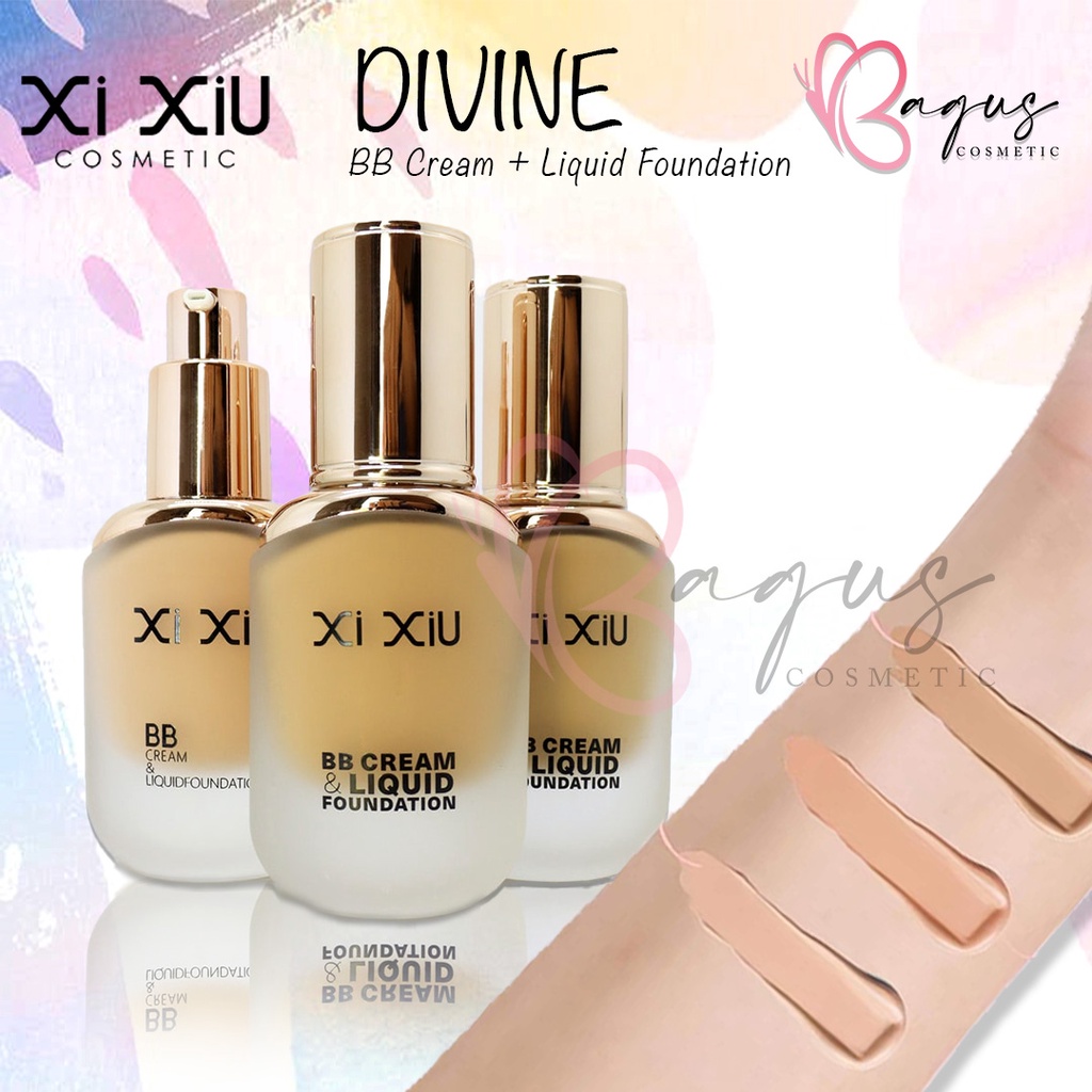 ⭐BAGUS⭐ XI XIU DIVINE BB Cream + Liquid Foundation 30gr | Foundation Cream Matte Waterproof