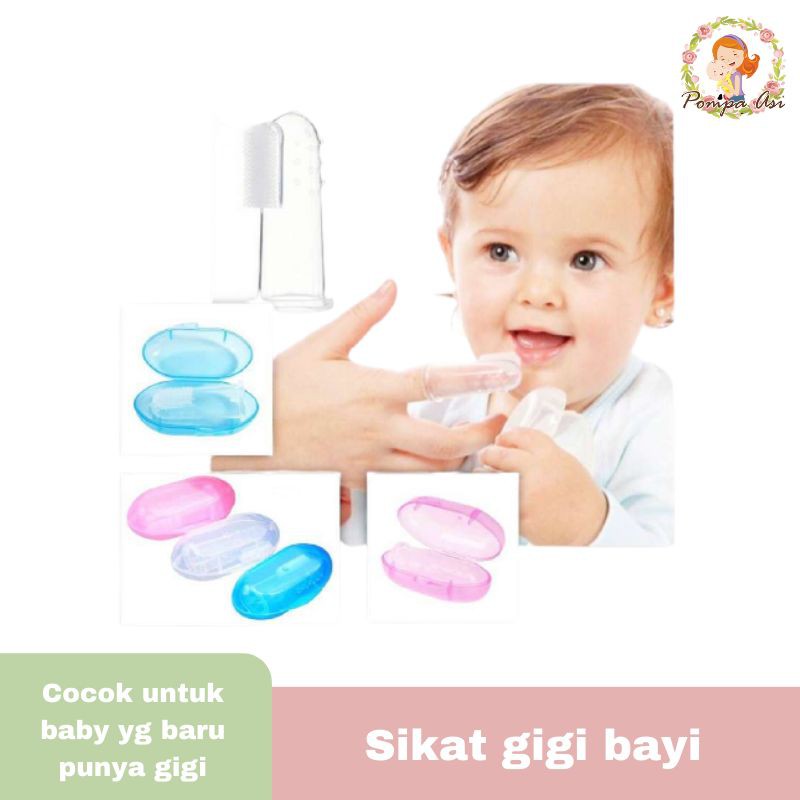 Sikat gigi bayi, sikat lidah bayi, finger brush , brushteeth