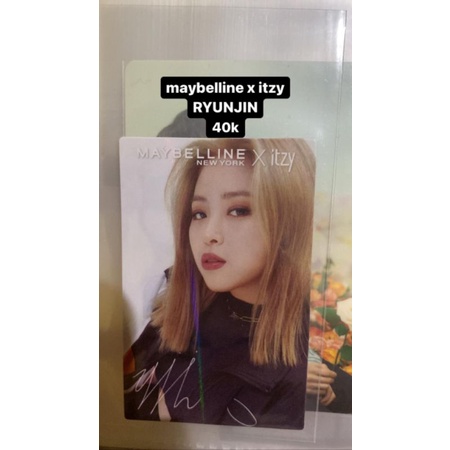 Photocard ITZY x Maybelline