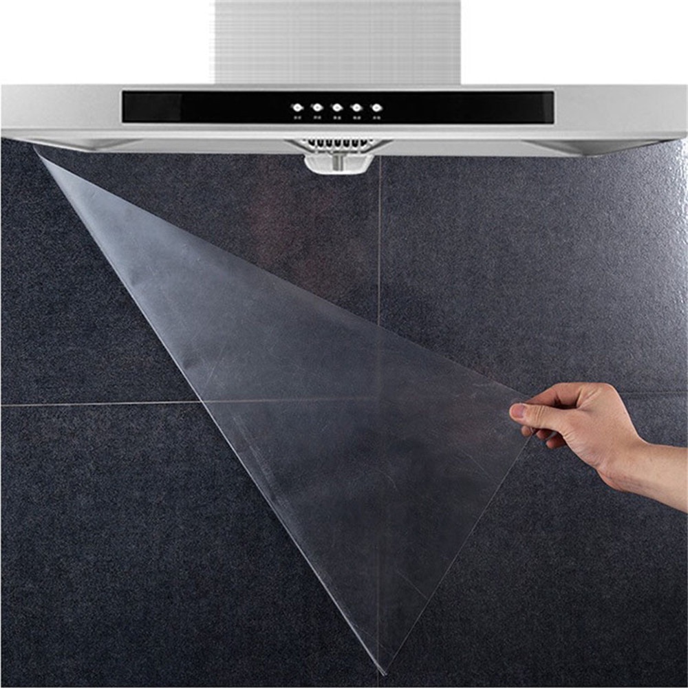 68*45 cm Dapur Transparan Tahan Air Tahan Minyak dan Antifouling Self-adhesive Wall Sticker Wallpaper
