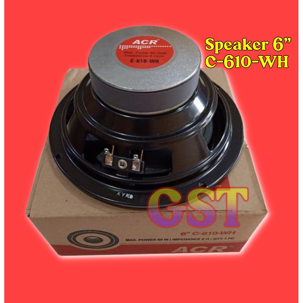 Speaker 6" Woofer ACR 610 ACR C-610-WH Speaker 6 Inch C610H
