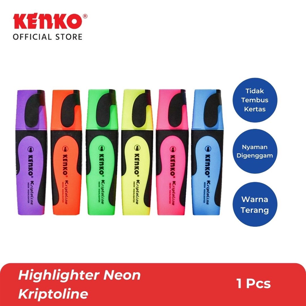 

KENKO HIGHLIGHTER / Stabilo / Penanda Warna KRIPTOLINE NEON
