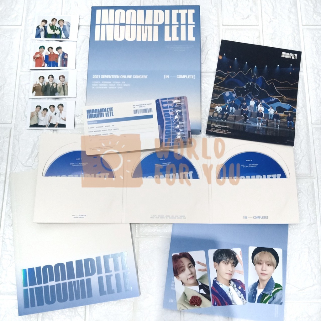 [READY] Incomplete DVD Seventeen Photocard Jeonghan Dokyeom DK Seungkwan Photobook