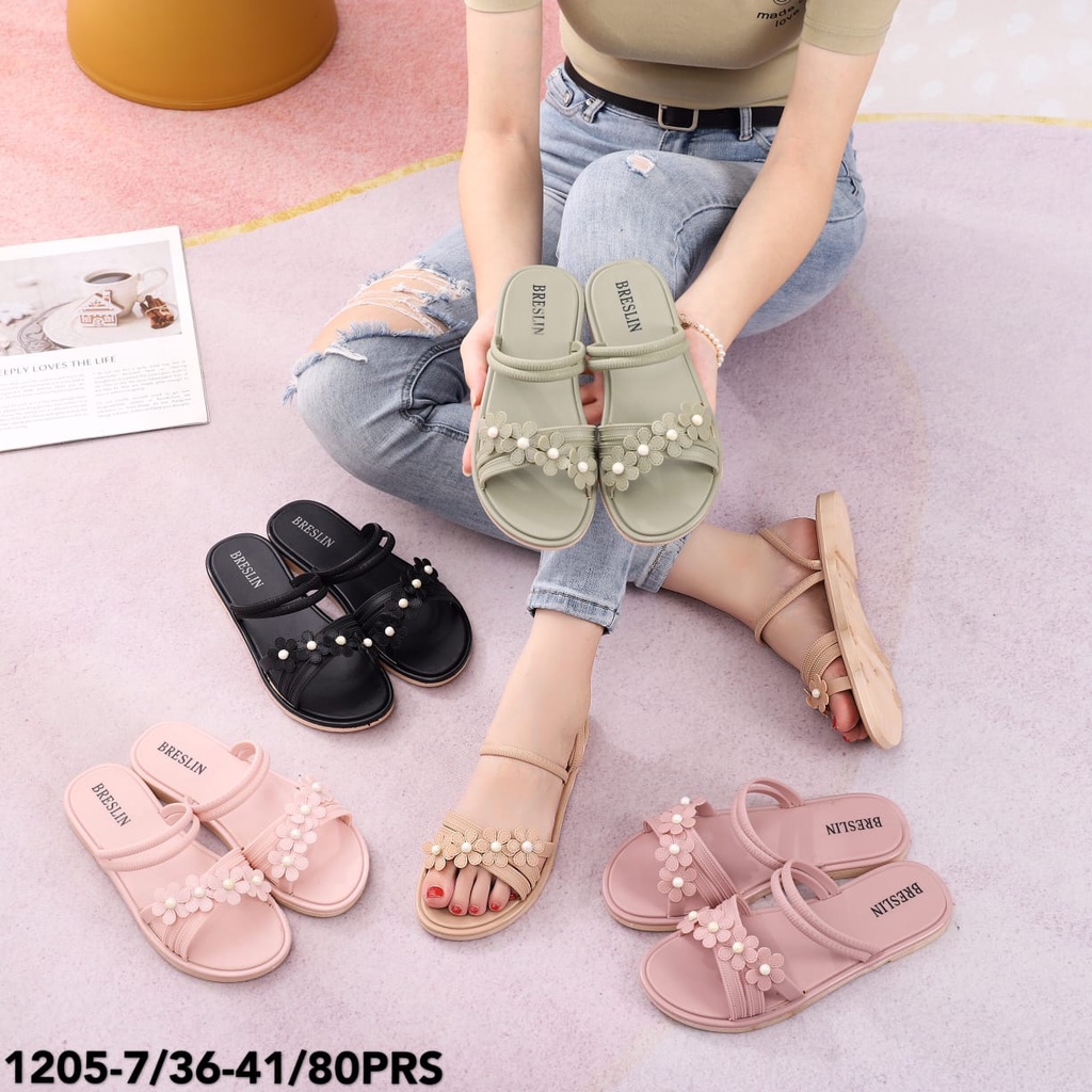 Sandal jelly wanita sandal wedges perempuan sandal karet perempuan terbaru ori produk impor-1