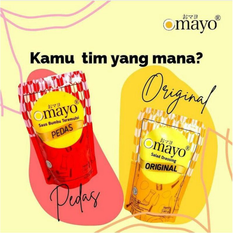 OMAYO Mayo Pedas Original Keju Sachet