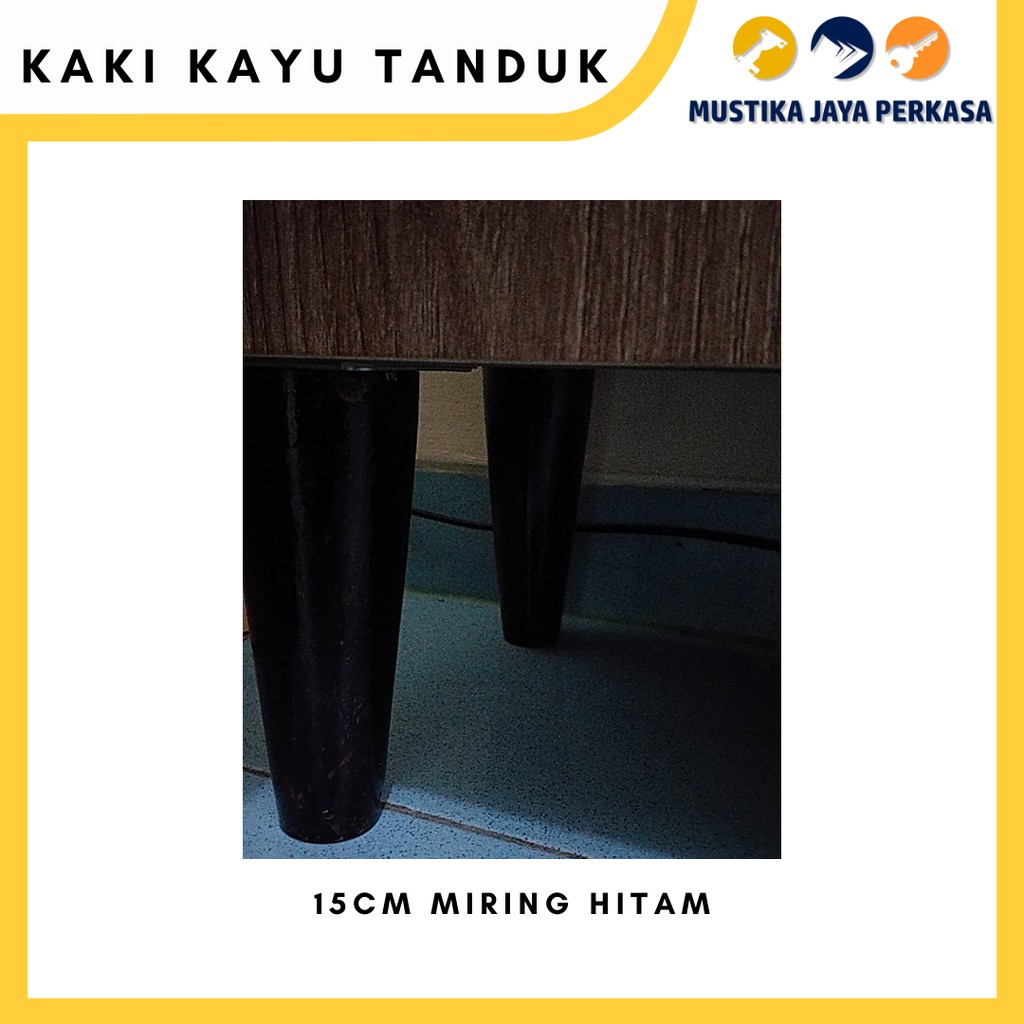 Kaki Sofa Kayu Tanduk Bubut Kayu Retro 15 Cm 20 Cm Scandinavian Murah