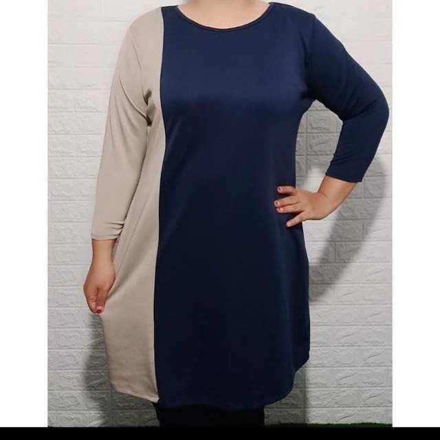 DRESS BAJU TUNIK BIGSIZE OVERSIZE PLUS SIZE JUMBO Shopee DRESS BAJU TUNIK BIGSIZE OVERSIZE PLUS SIZE JUMBO Shopee