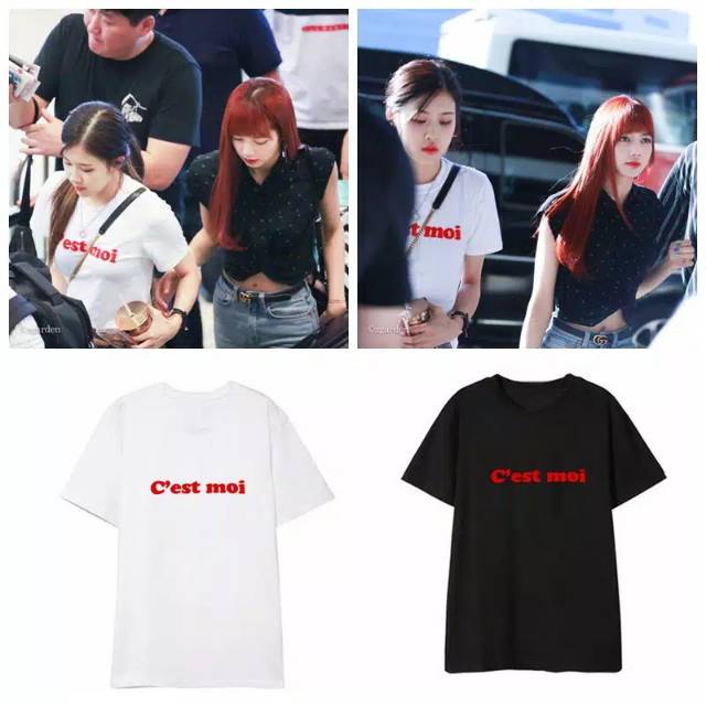KAOS KPOP ROSE BLACKPINK C'EST MOI KAOS BLACKPINK ROSE KEREN LENGAN PENDEK