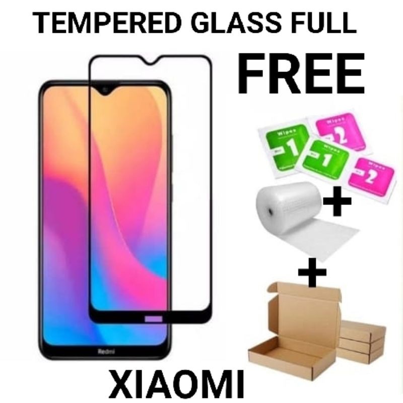 Tempered Glass Full Redminote 8/8pro - Redmi 4/4x/5/5A/5 plus/6/6A/6pro/7/7a/A2 lite