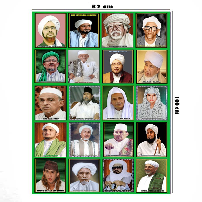 Poster Jumbo Aneka ulama Custom Uk 70 x 100 cm bahan albatros
