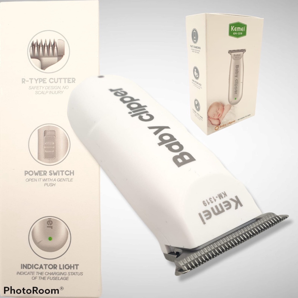 KEMEI KM-1319 / KM 1319 Baby Shaver - Alat Cuku Rambut Elektrik Untuk Bayi Dan Dewasa/ Hair Clipper