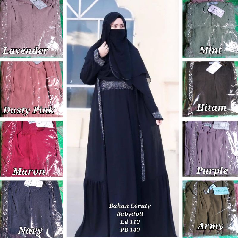 Abaya Blink/abaya Arab/Abaya set pasmina/abaya blink/set syar'i/abaya blink Nau Zain/abaya elkisa/ab