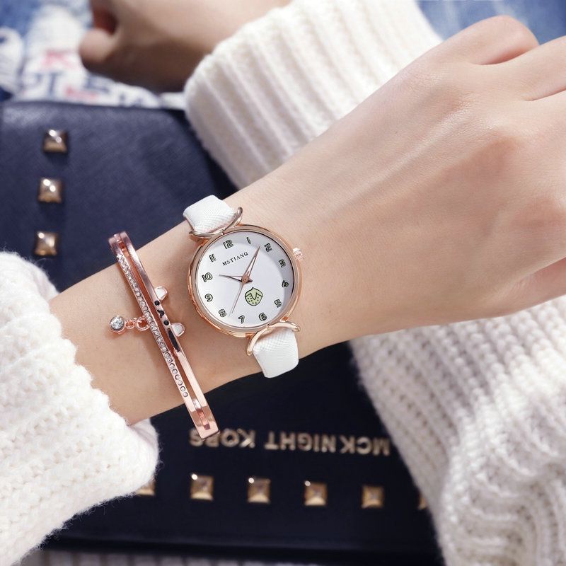 ✅COD [BBS] Jam Tangan Candycat Wanita Motif Buah Dengan Tali Strap PU Fashion Gaya Korea