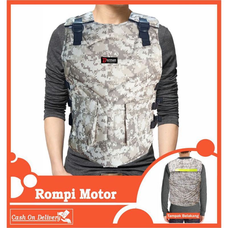 Rompi Motor Pelindung Dada Anti Angin
