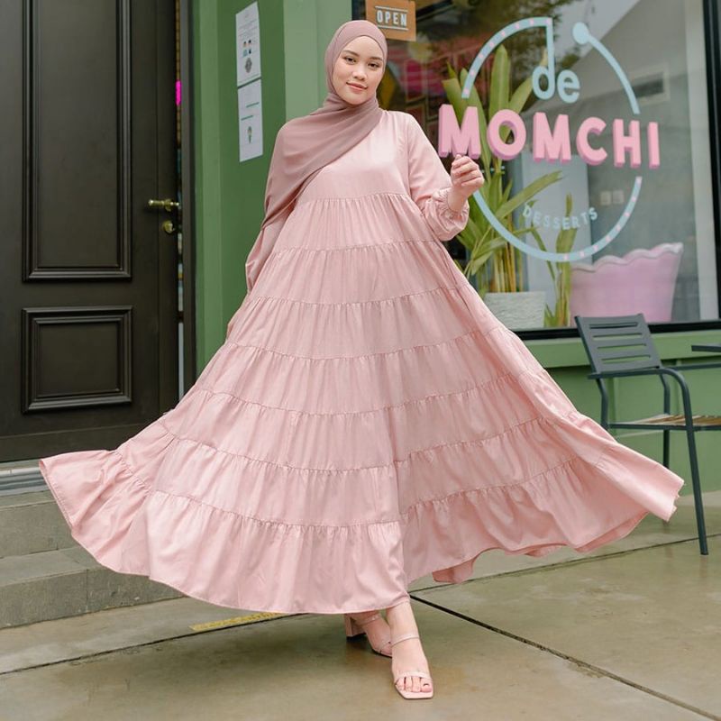 (NEW) Finna dusty pink dress HijabChic