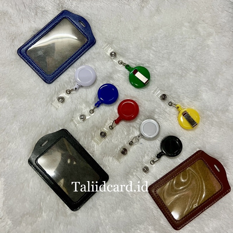 

Tempat Id Card KULIT SINTESIS + YOYO ( 1 SET )