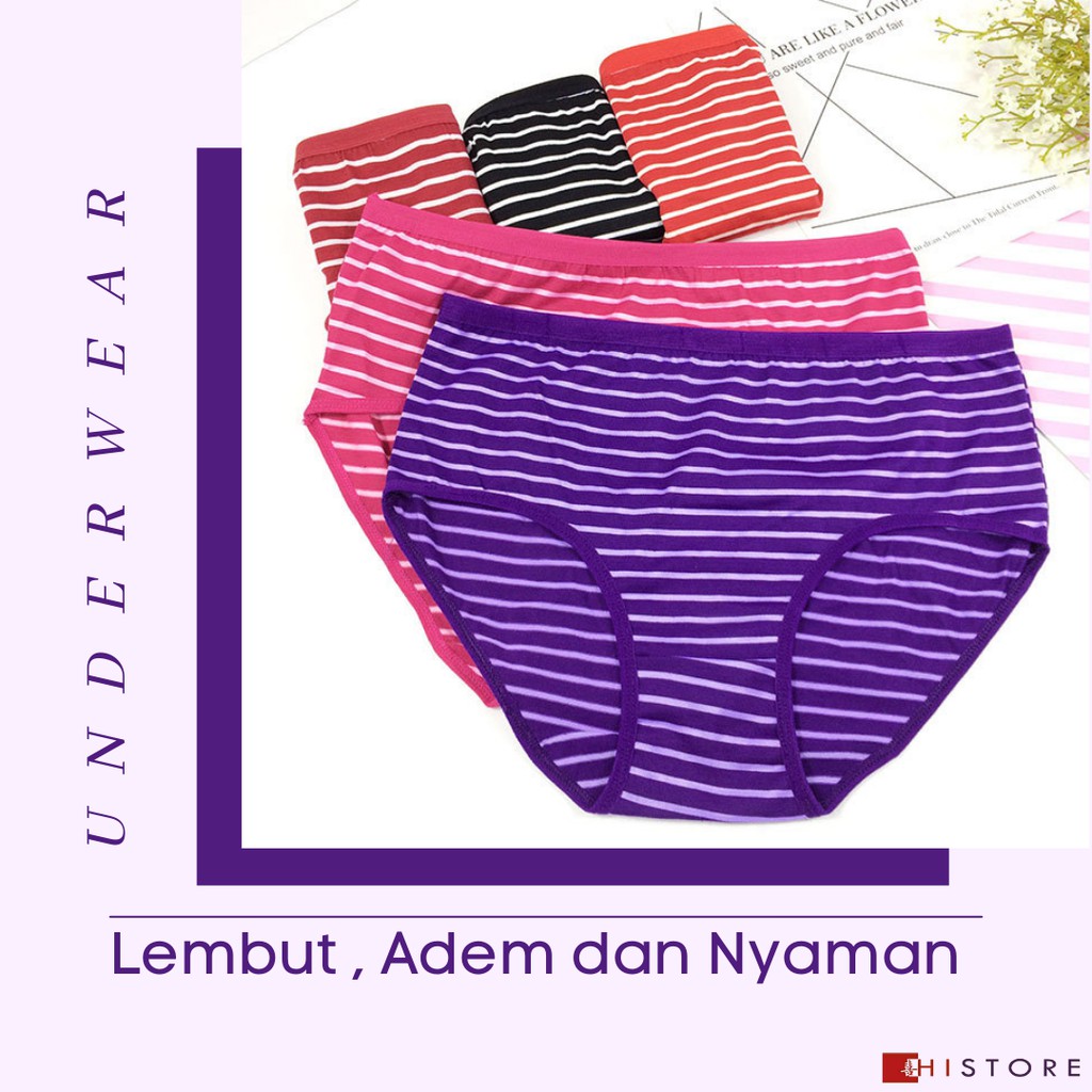 [HI]CELANA DALAM JUMBO 3XL UNDERWEAR UNDIES CD WANITA 36cm x 29cm Art 1704