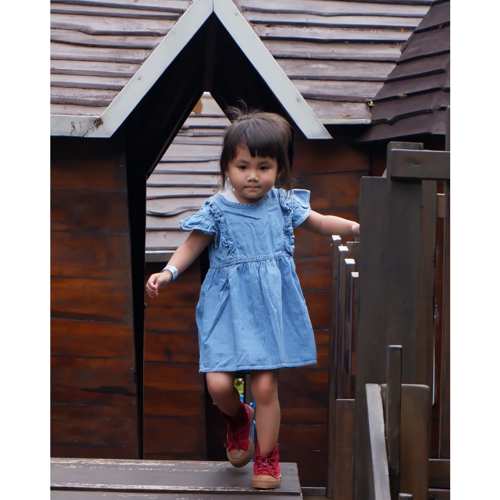 CARVA Best seller  Atasan anak Dress Anak jeans denim original Rapunzel lica polos Soft Jeans TERMURAH 1-5 Tahun