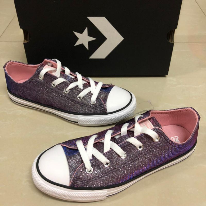 converse pink glitter
