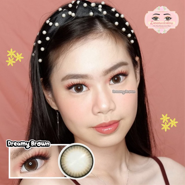 Softlens Kitty Kawaii Dreamy Gray / Brown / Abu / Coklat Normal Minus Beda Minus