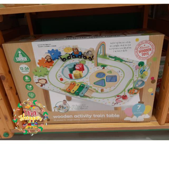 elc wooden train table