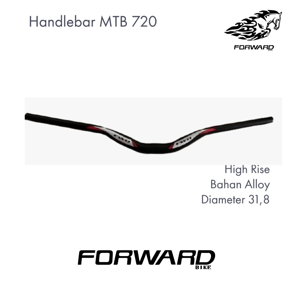 Stang Handlebar Sepeda Gunung FORWARD 720 mm Original Alloy by Forward
