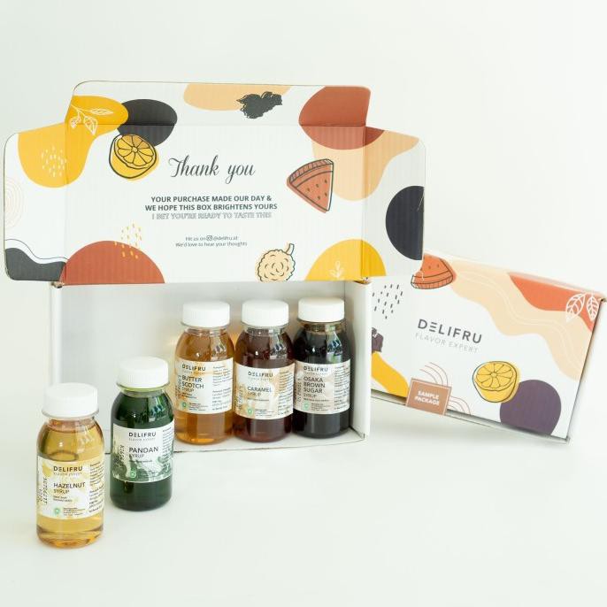 

SAMPLE PACKAGE DELIFRU (PAKET 5 SAMPLE SIRUP)