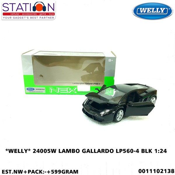 WELLY 24005W LAMBO GALLARDO LP560-4 BLACK 1-24